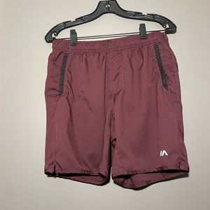 RVCA Men’s Maroon Athletic Shorts
